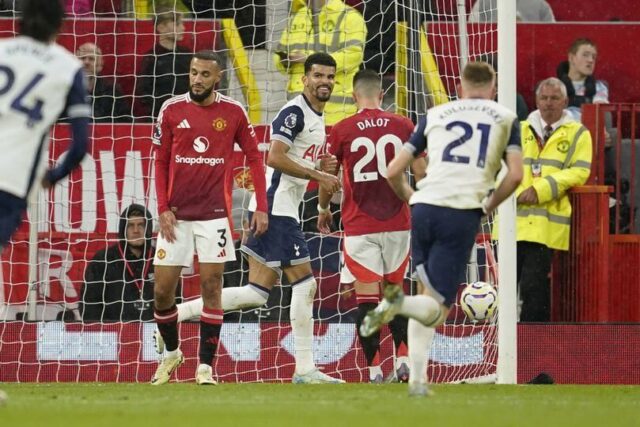 Hasil Liga Inggris Manchester United vs Tottenham: Skor 0-3